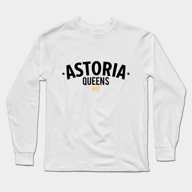 New York Queens - Queens Astoria - Queens logo Long Sleeve T-Shirt by Boogosh